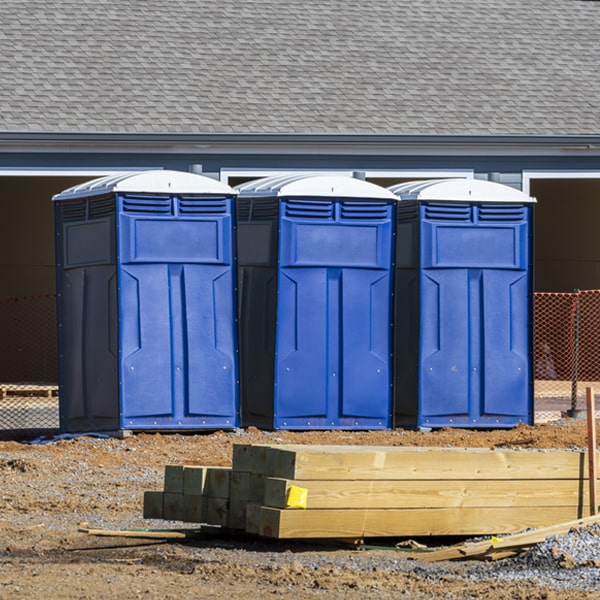 what is the expected delivery and pickup timeframe for the porta potties in Surveyor West Virginia